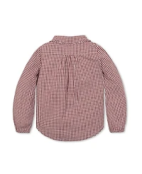 Hope & Henry Toddler Girls' Organic Button Down Peter Pan Collar Top