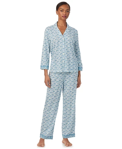 Lauren Ralph Women's 3/4-Sleeve Pajama Set