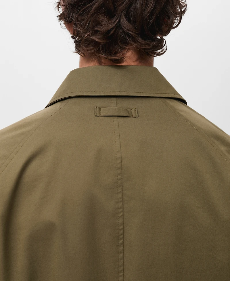 Mango Men's Classic Water-Repellent Trench Coat
