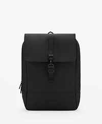 Mango Men's Rubberized Flap Closure Backpack