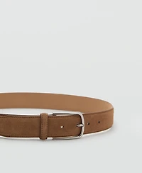 Mango Men's Suede Leather Belt