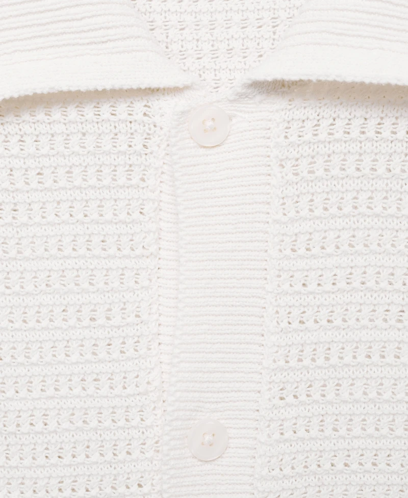 Mango Men's Cotton Knit Shirt
