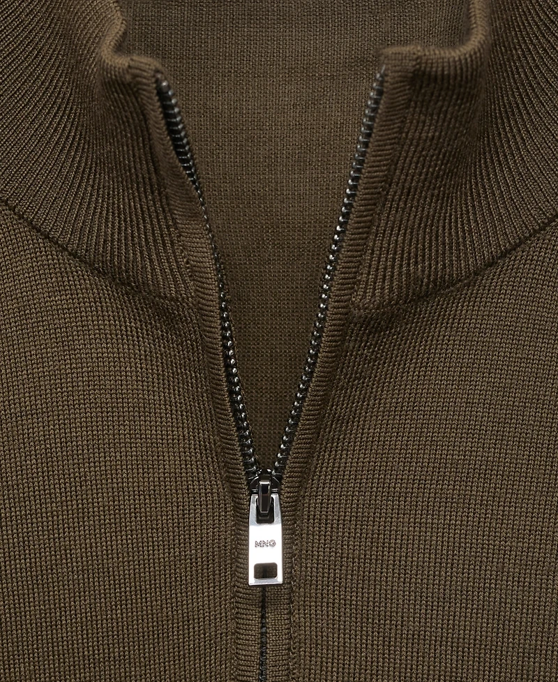 Mango Men's Perkins Neck Wool Sweater