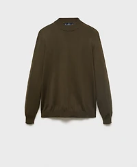 Mango Men's Wool Mock Neck Sweater