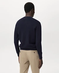 Mango Men's Zipped Knit Cardigan Sweater