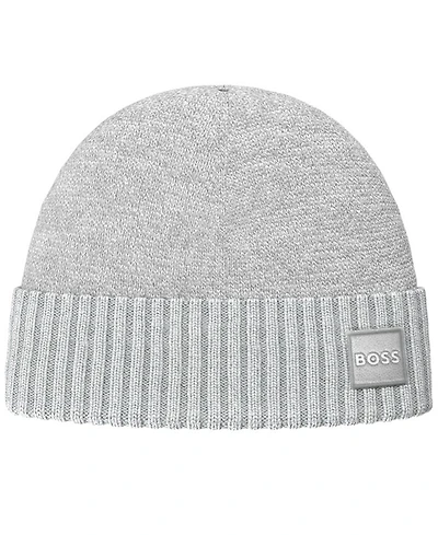 Hugo Boss Men's Akaio Turn-Up Beanie Hat