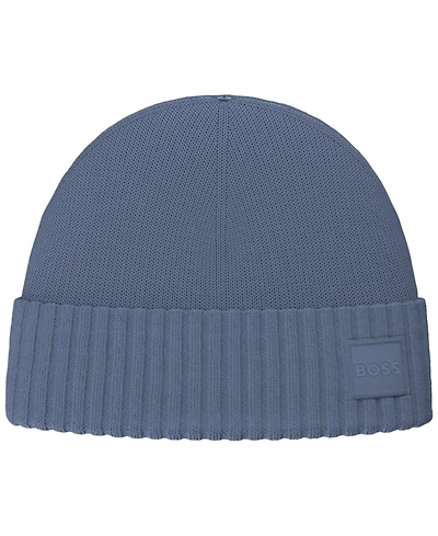 Hugo Boss Men's Akaio Turn-Up Beanie Hat