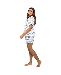 Sant and Abel Women's Tennis Navy Short Pj Set