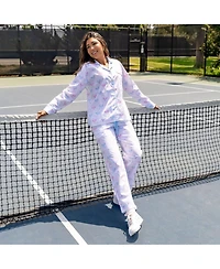 Sant and Abel Women's Tennis Bows Long Pj Set