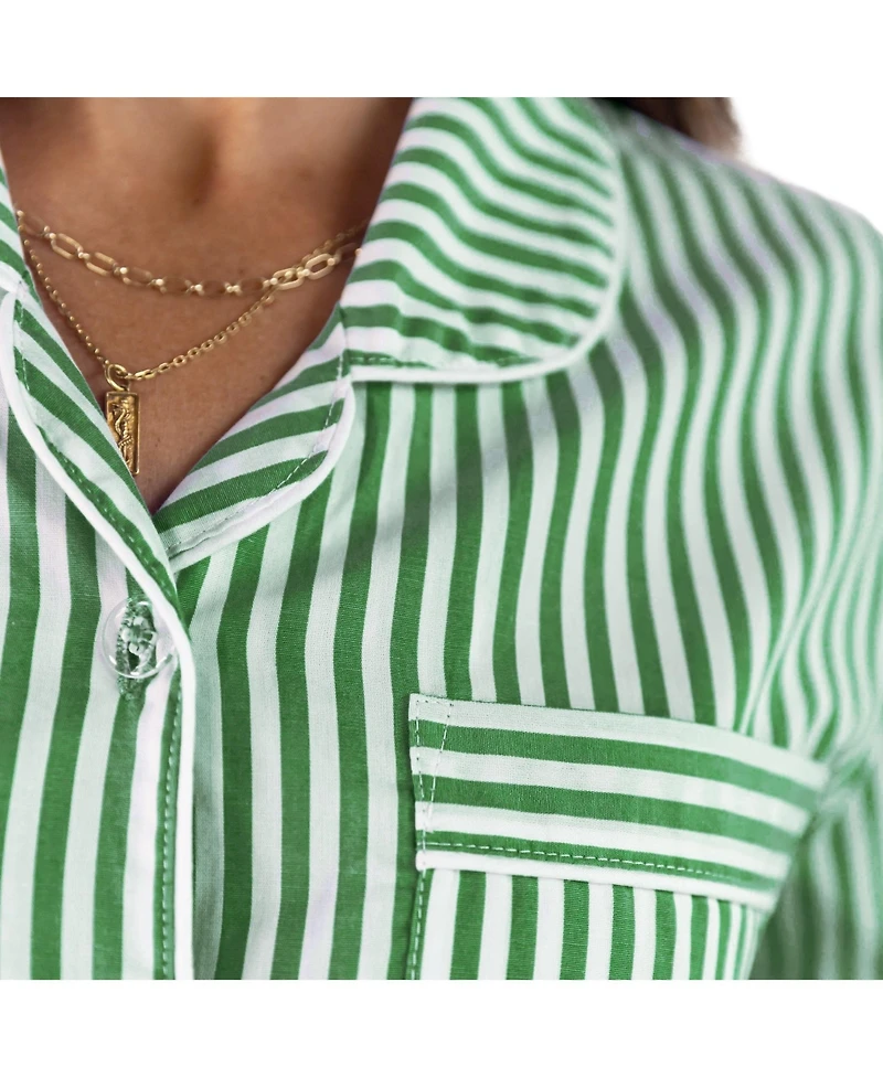 Sant and Abel Women's Braddock Green Short Pj Set