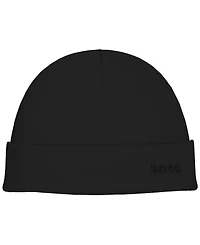 Hugo Boss Men's Waffle Logo Detail Beanie