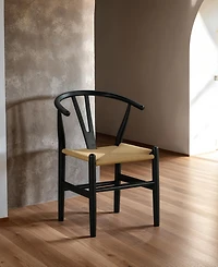 Furniture of America 2-Pc. Farre Solid Wood Rounded Side Chair Set