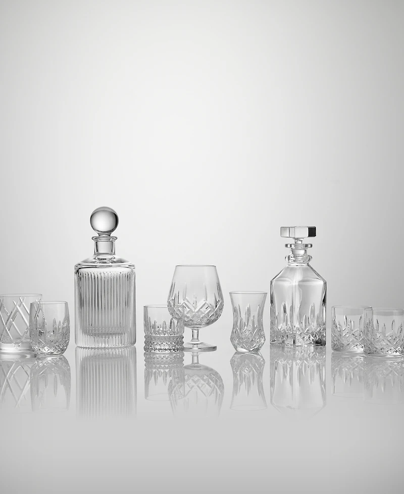 Waterford Connoisseur Lismore Mini Square Decanter & Pair of Tumblers, 16floz