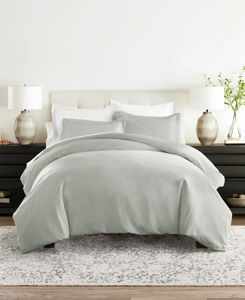 ienjoy Home Ultra Soft Brushed Cotton 3-Pc. Duvet Cover Set