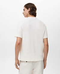 Mango Men's Fine-Knit T-Shirt