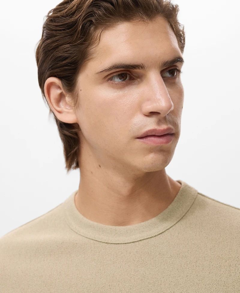 Mango Men's Fine-Knit T-Shirt
