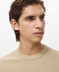 Mango Men's Fine-Knit T-Shirt