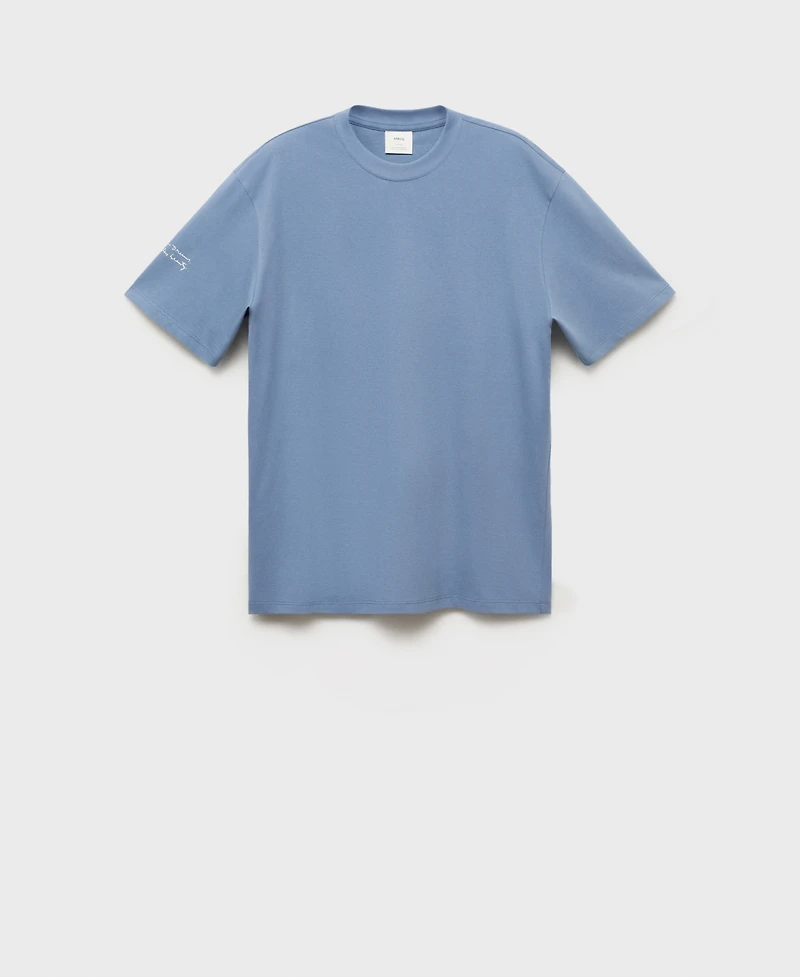 Mango Men's Printed Patch T-Shirt