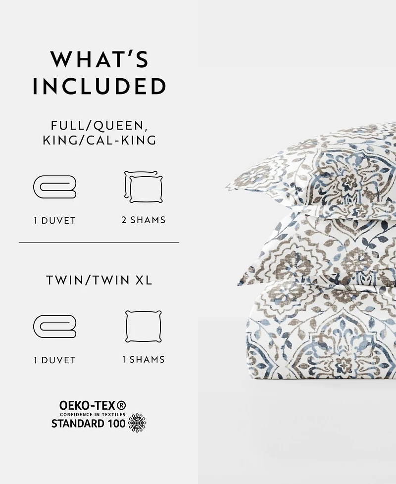 ienjoy Home Rustic Retreat All Season 3-Pc. Duvet Cover Set, Full/Queen