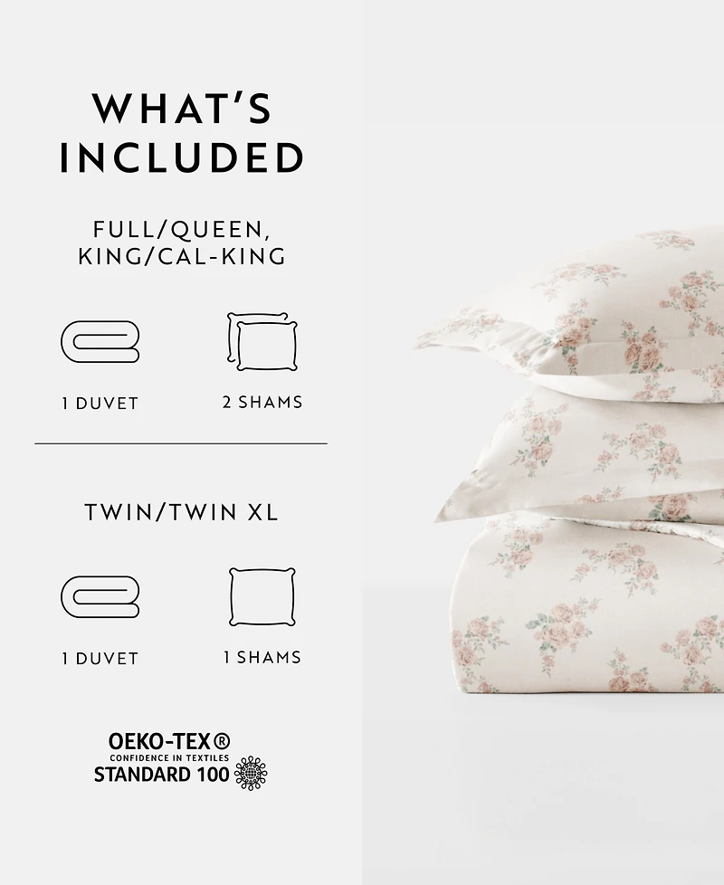 ienjoy Home Rustic Retreat All Season 3-Pc. Duvet Cover Set, King/California King