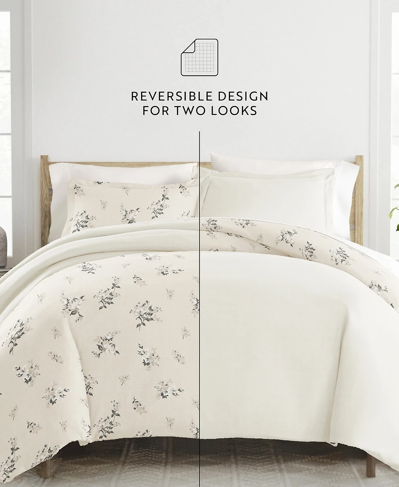 ienjoy Home Timeless Pattern Reversible 3-Pc. Duvet Cover Set, King/California King