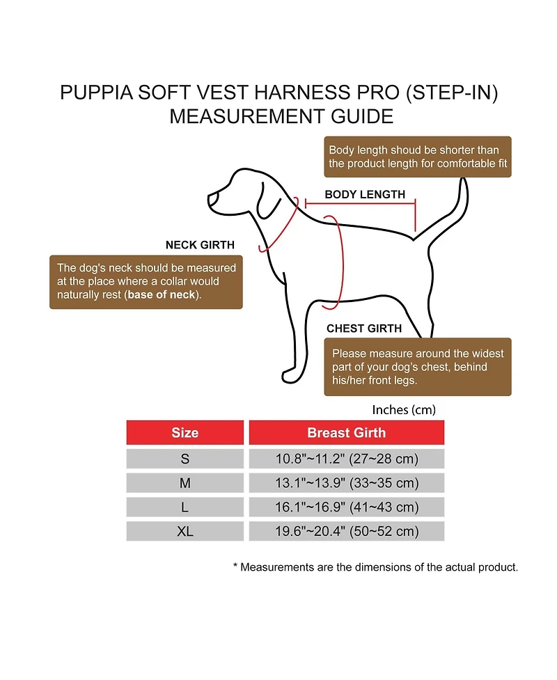 Puppia Soft Vest Harness Pro