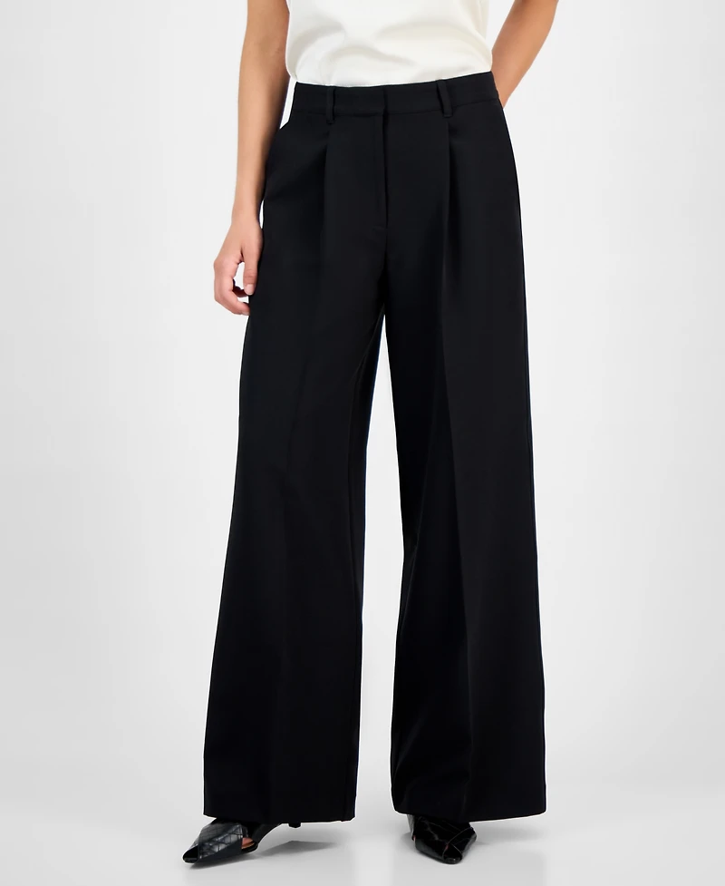 Boss Orange Women's Pleated Wide-Leg Pants
