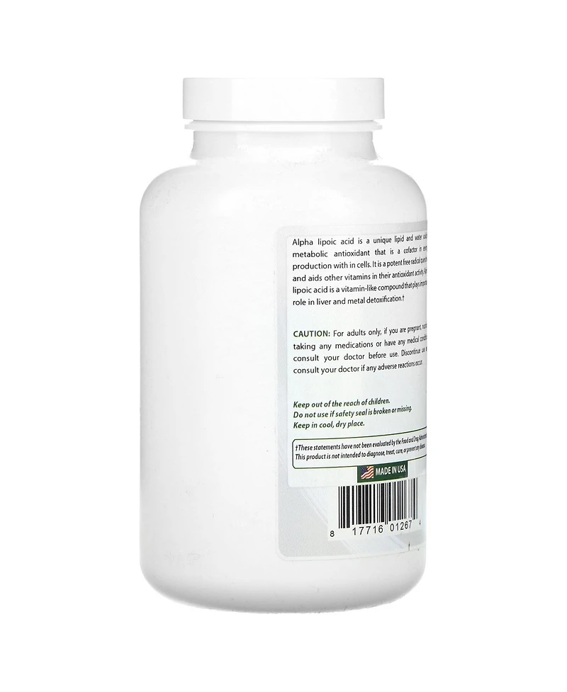 Best Naturals Est Alpha Liopic Acid 600 Mg Capsule with Powerful Antioxidant, 240 Count
