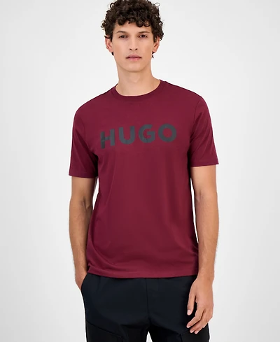 Hugo By Boss Men's Cotton Logo Crewneck T-Shirt