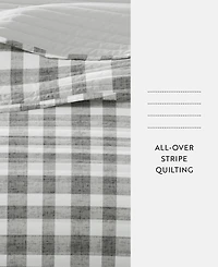 ienjoy Home Watercolor Plaid Reversible -Pc. Quilt Set