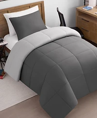Lucky Brand Box Stitch Reversible 3-Pc. Comforter Set