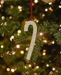Wallace 2025 Gold-Plated Enameled Candy Cane Ornament, 45th Edition