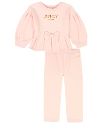 Juicy Baby Girls 2-Piece Top and Pant Set