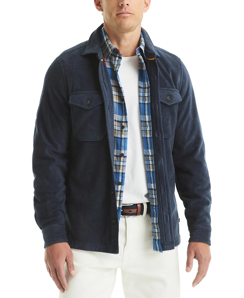 Nautica Men's Polar Fleece Button-Up Shirt