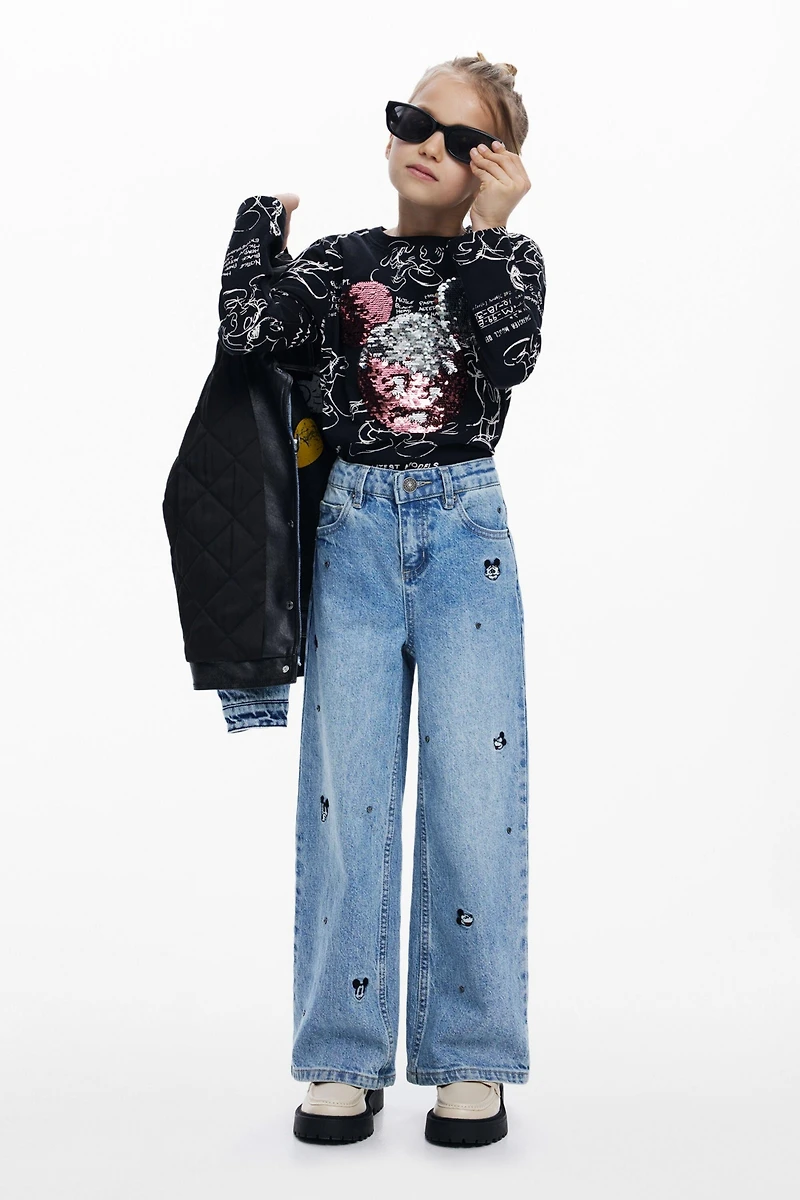 Desigual Girls Girls's Mickey sequin T-shirt