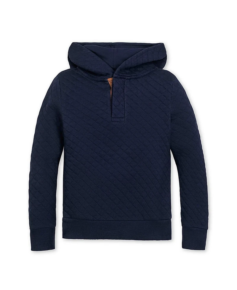 Hope & Henry Little and Big Boys' Quilted Hooded Sweatshirt