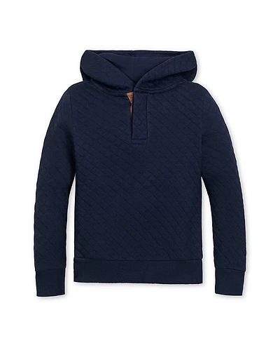 Hope & Henry Little and Big Boys' Quilted Hooded Sweatshirt