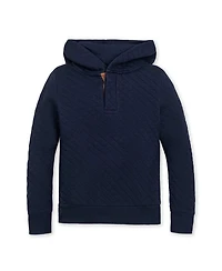 Hope & Henry Little and Big Boys' Quilted Hooded Sweatshirt