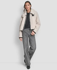 Dkny Women's Long Sleeve Zip Up Jacket