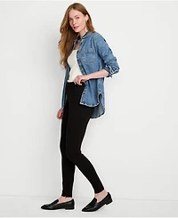 Lands' End Women's Tall High Rise Ponte Polished Leggings