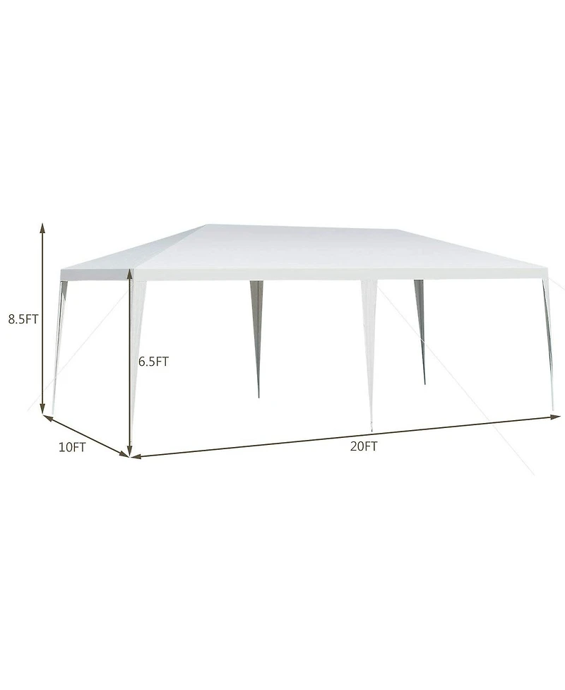 Mecale Awning Tent, Outdoor Gazebo, Canopy with Sturdy Steel Frame, Easy Assembly Large Shelter