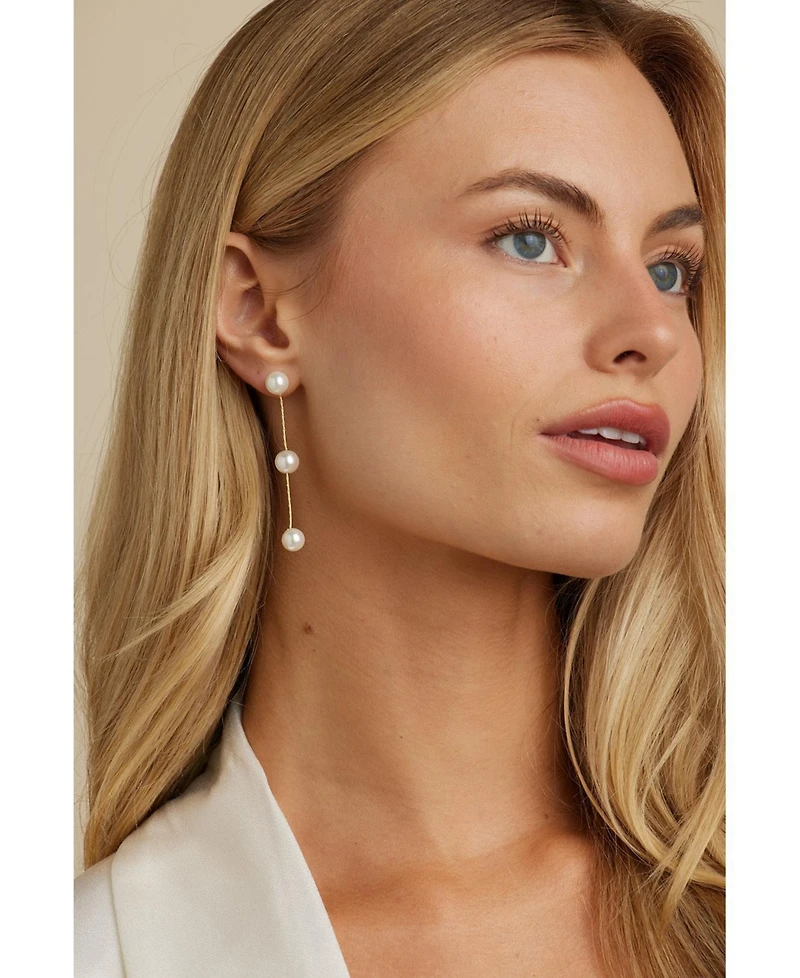 Untamed Petals Lilly Pearl Drop Earrings