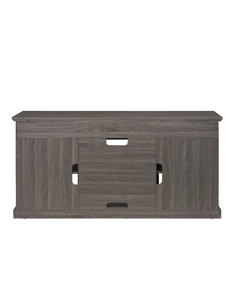 Casainc Retro Grey Storage Bathroom Cabinet with Open Shelves