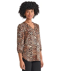 Jones New York Petite V-Neck Blouse
