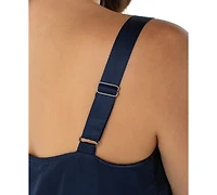 Liverpool Los Angeles Women's Lace Trim Satin Tank Top
