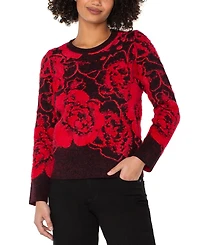 Liverpool Los Angeles Women's Floral Crewneck Sweater