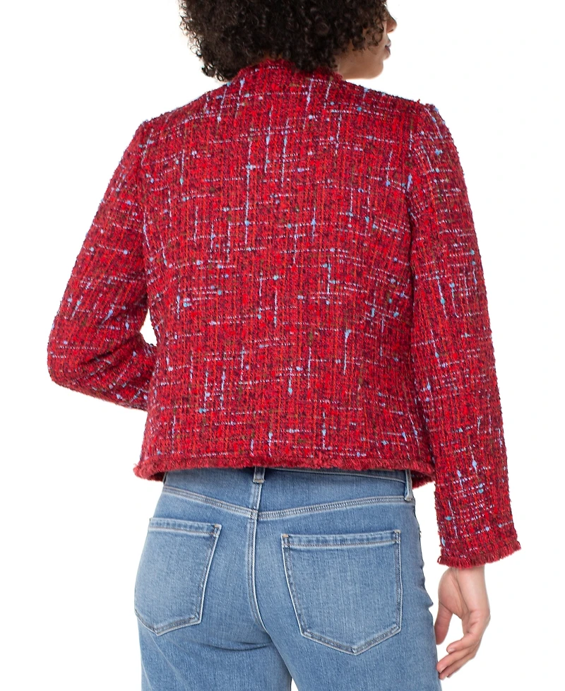 Liverpool Los Angeles Fray Edge Collarless Jacket