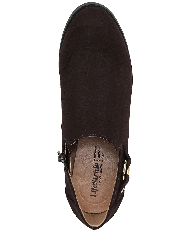 LifeStride Women's Brianna Zipper Short Booties