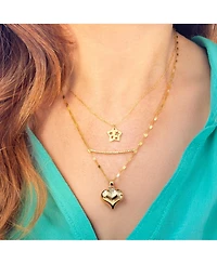 The Lovery Sparkle Cut Bar Necklace 14K Gold