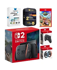 Nintendo Switch 2 Console with Mario Kart World, Pro Controller, Joy Con Wheel
